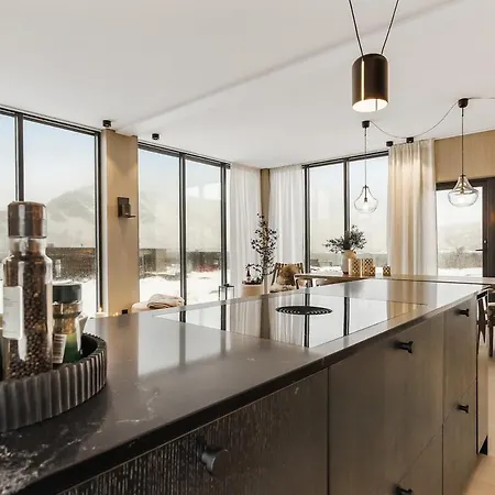Semesterbostad Lofoten Luxury With Seaview Sauna And Jacuzzi Kleppstad