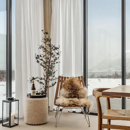 Lofoten Luxury With Seaview Sauna And Jacuzzi 펜션 Kleppstad