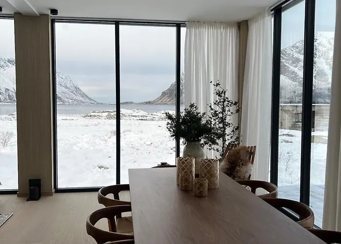 Lofoten Luxury With Seaview Sauna And Jacuzzi Hébergement de vacances