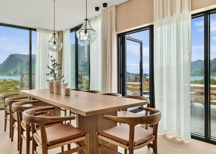 Lofoten Luxury With Seaview Sauna And Jacuzzi Kleppstad